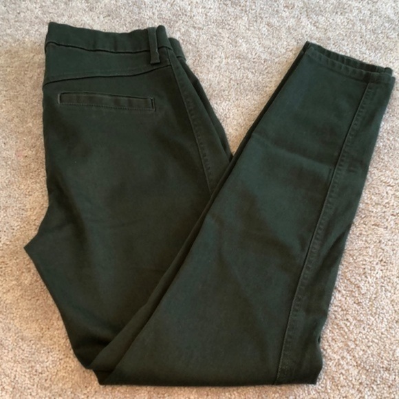 GAP | Stretch Skinny Hunter Green Denim - Size 4 - Picture 7 of 8